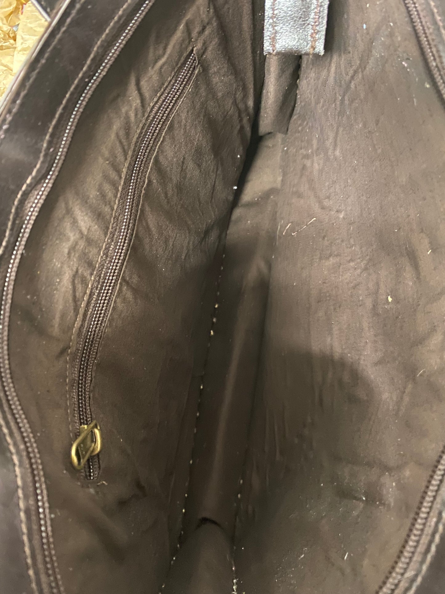 Borsa in pelle e cavallino