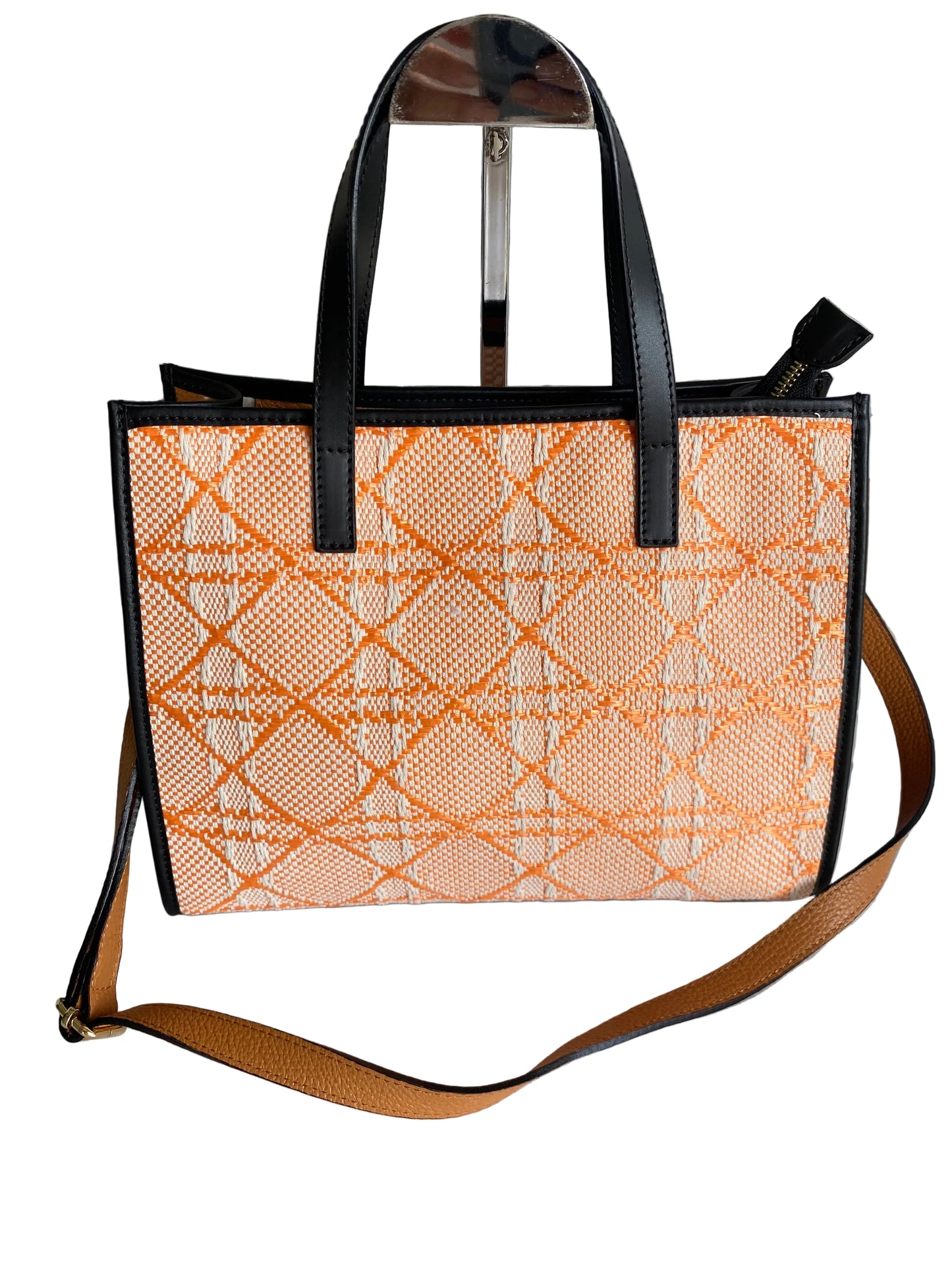 Borsa in pelle & canvas
