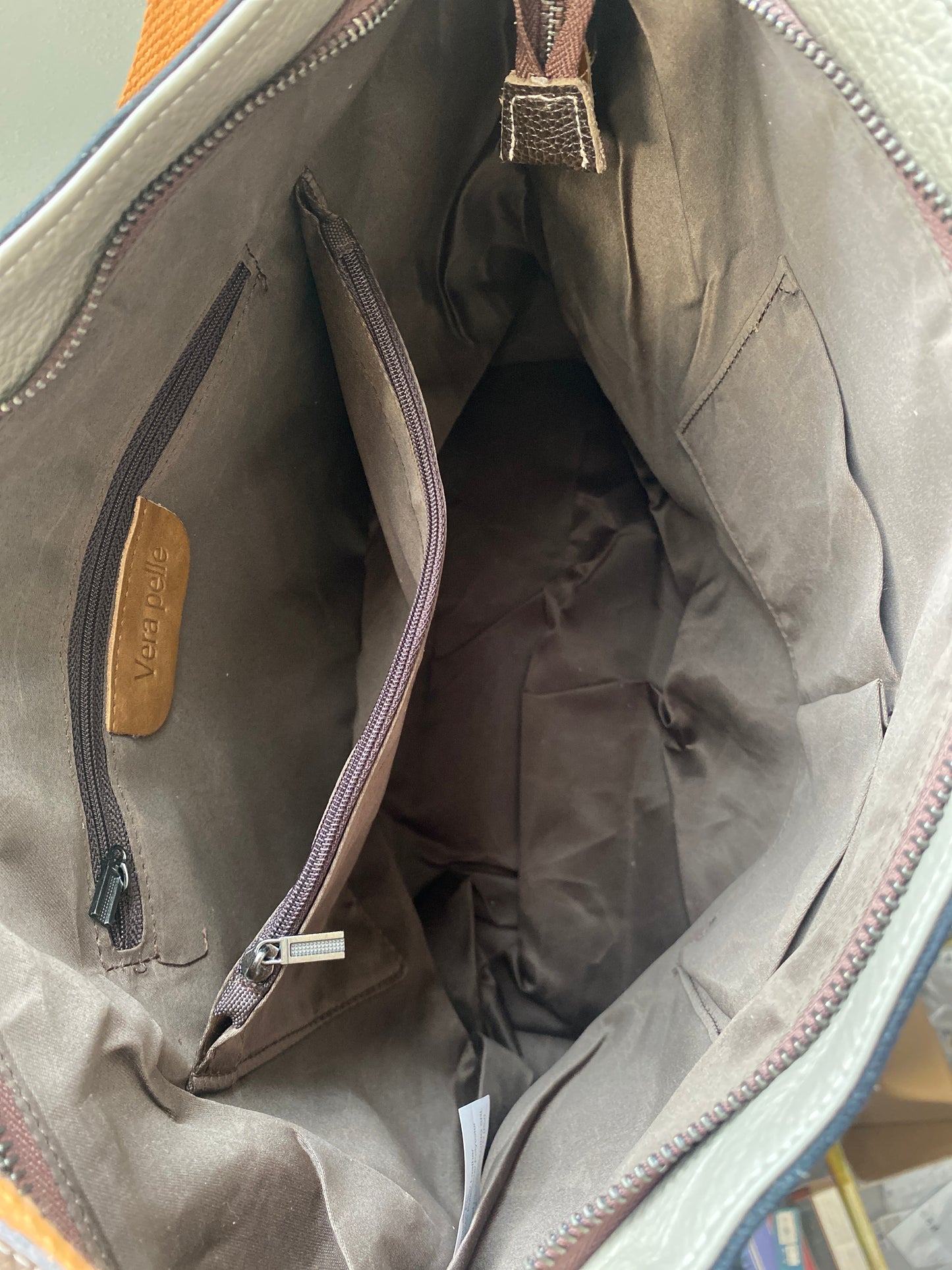 Borsa zaino in pelle