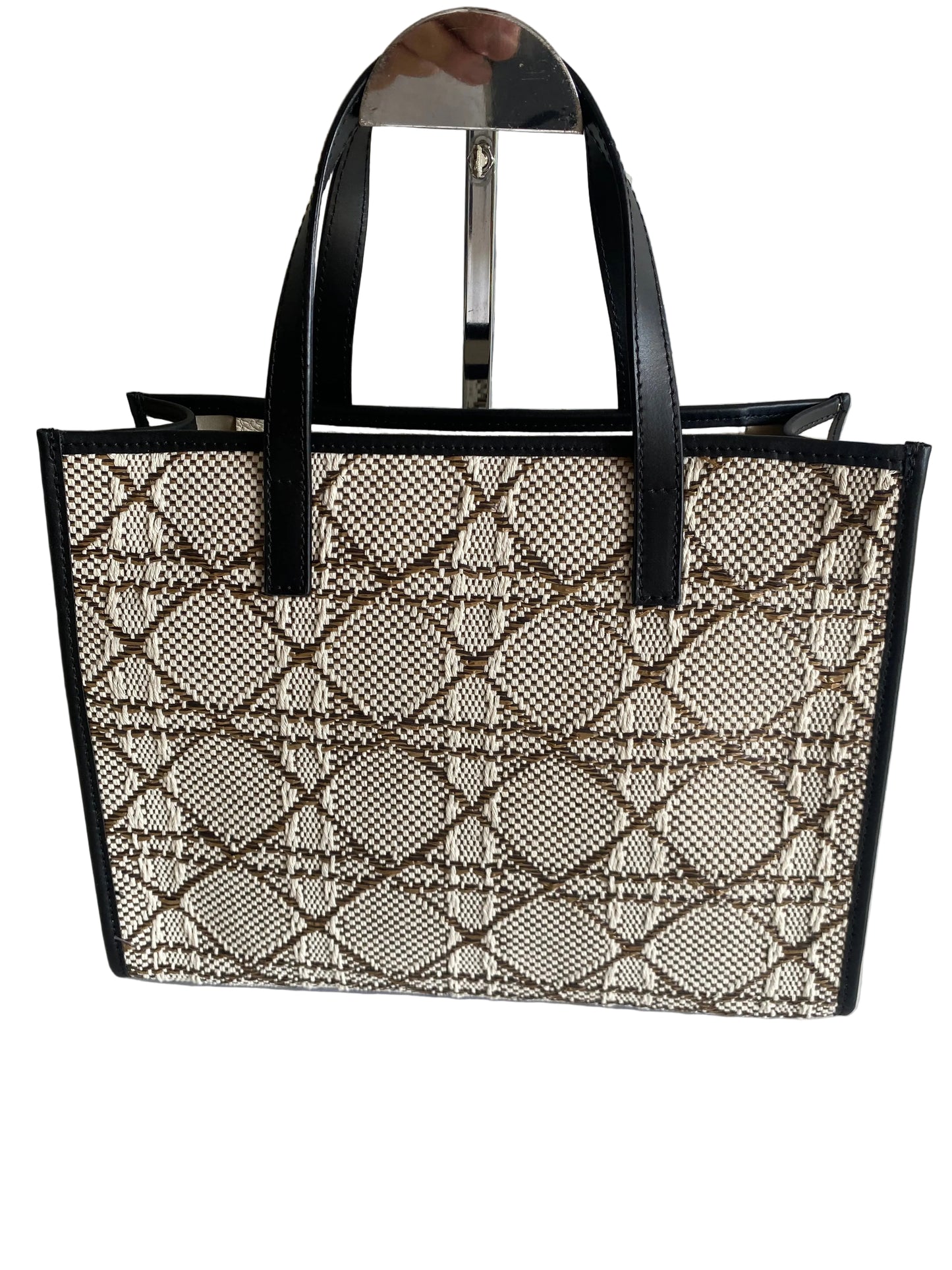 Borsa in pelle & canvas