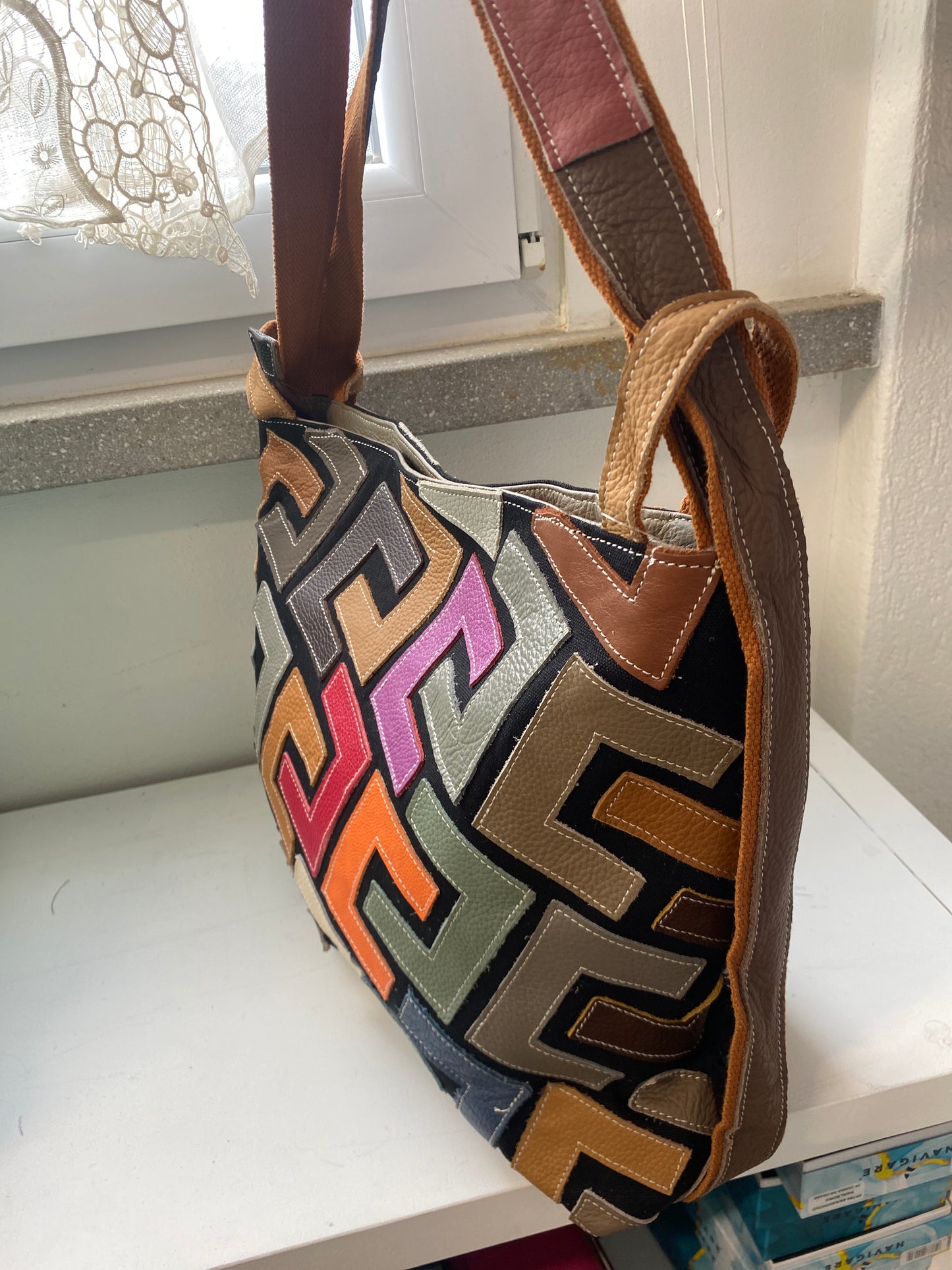 Borsa zaino in pelle