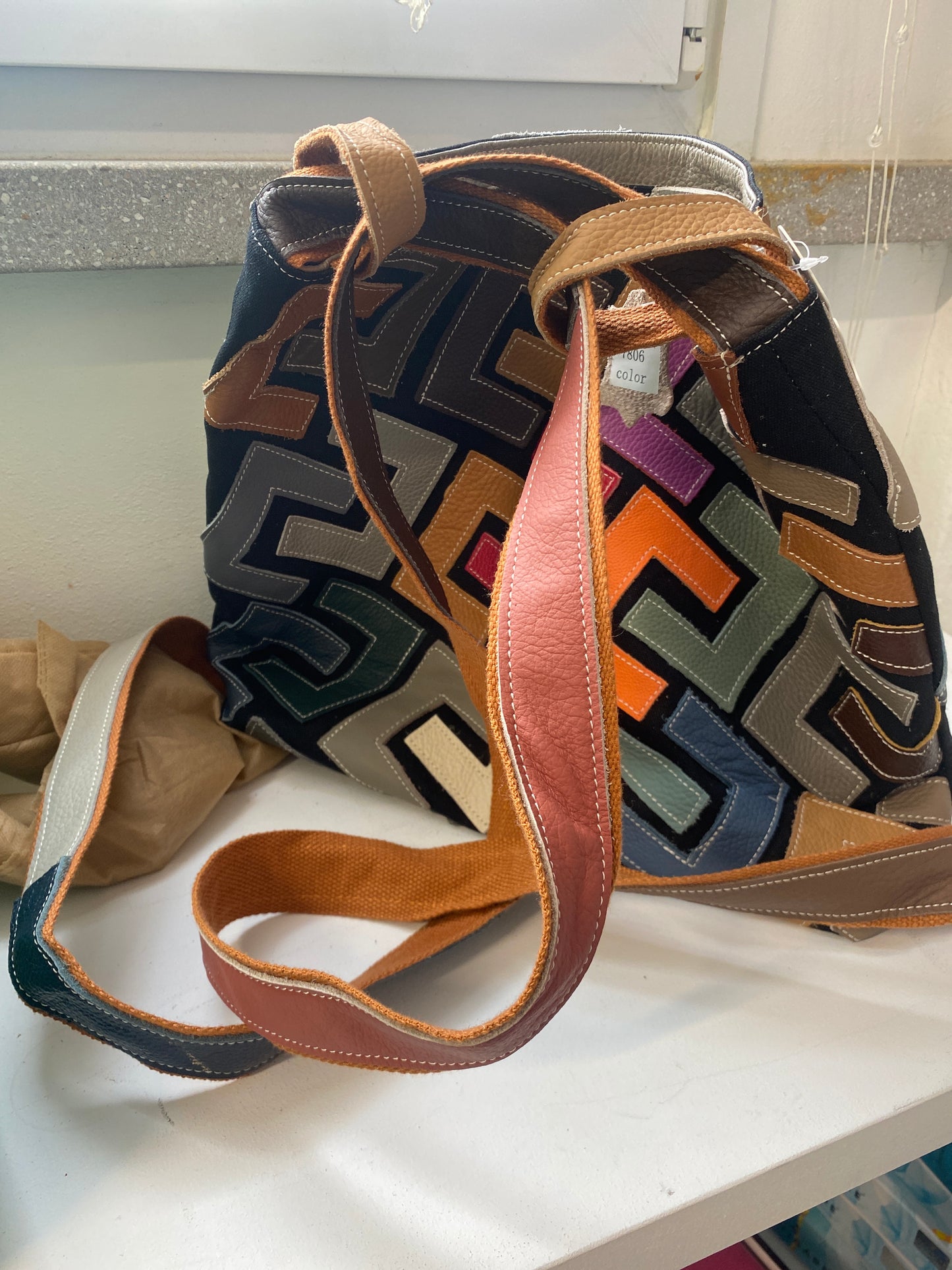 Borsa zaino in pelle