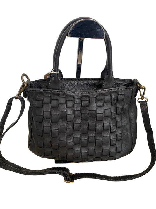 Borsa in  pelle lavata