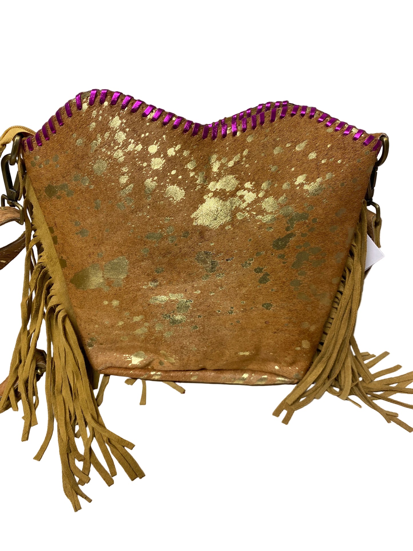 Borsa in pelle e cavallino