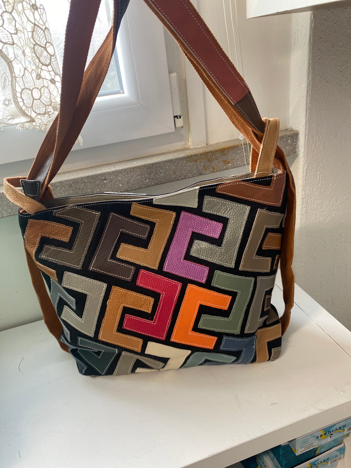 Borsa zaino in pelle